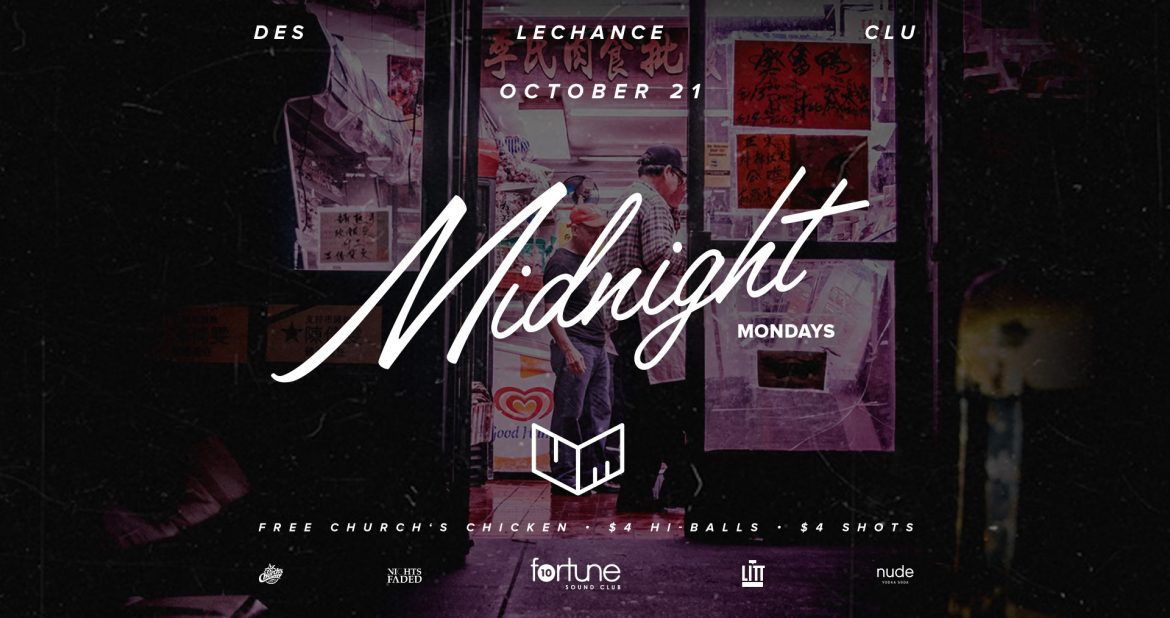 Midnight Monday at Fortune Sound Club
